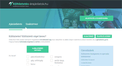 Desktop Screenshot of koltoztetes-arajanlatok.hu
